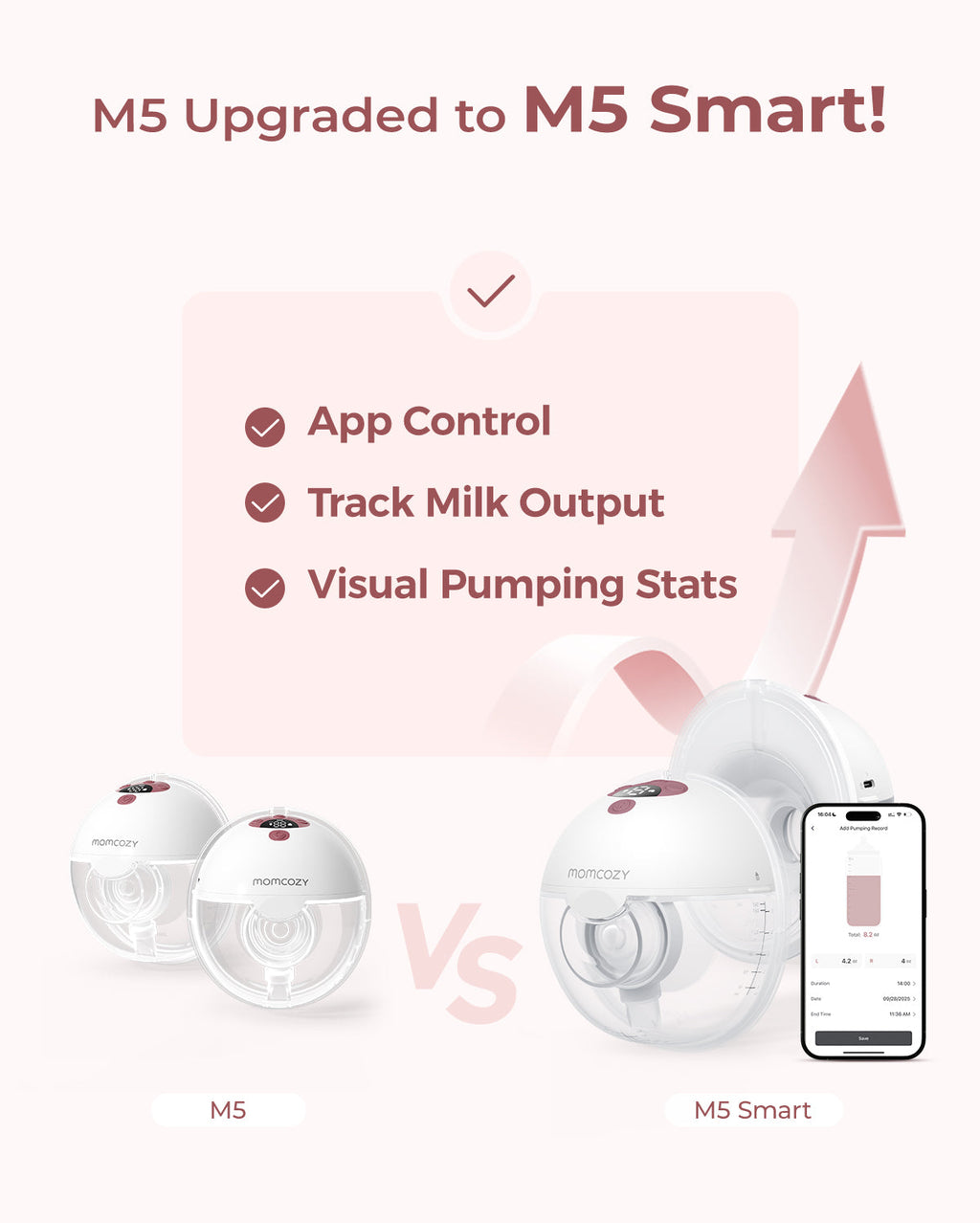 M5 Smart Wearable Breast Pump & KleanPal Pro Baby Bottle Washer and Sterilizer Bundle