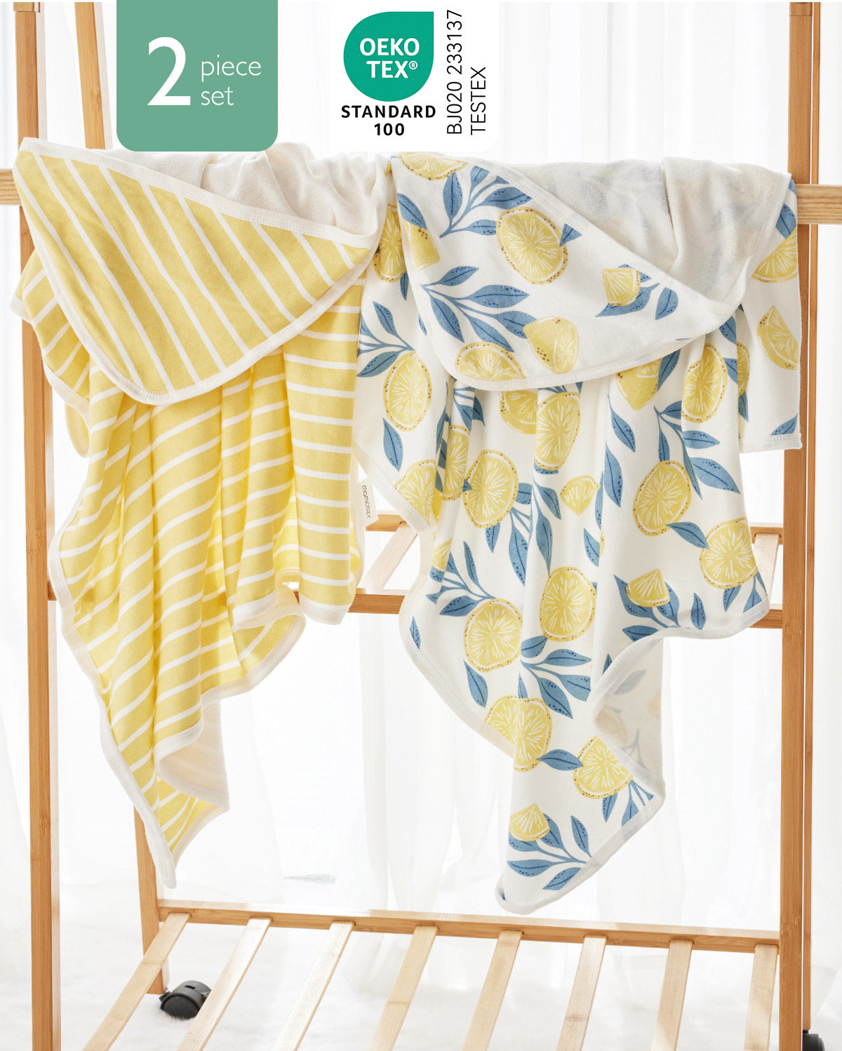 Baby Hooded Towel for Newborn Shower - 2-Pack
